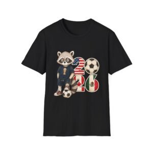 NapCoon™ 2026 Soccer Fan Unisex T-Shirt - Black, L
