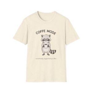 NapCoon™ Coffee Mode – Emotionally Supported by Coffee Unisex T-Shirt