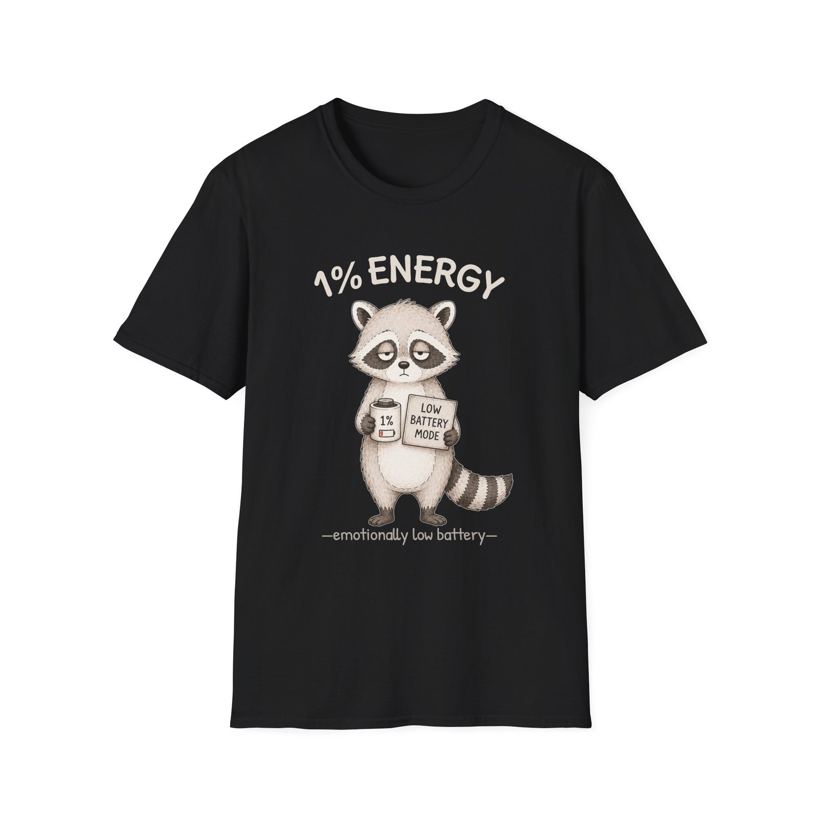 NapCoon™ 1% Energy – Low Battery Mode Unisex T-Shirt